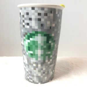 Starbucks Rodarte Mug Pixel Limited ED Dbl Wall Ceramic Travel Cup Collab 12 oz